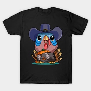 Happy Thanksgiving Pilgrim Pumpkin Turkey day T-Shirt